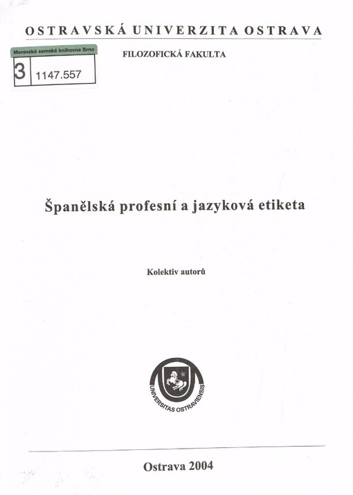 Španělská profesní a jazyková etiketa