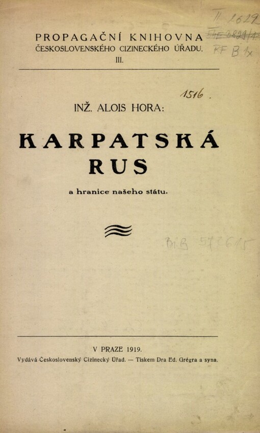 Karpatská Rus a hranice našeho státu