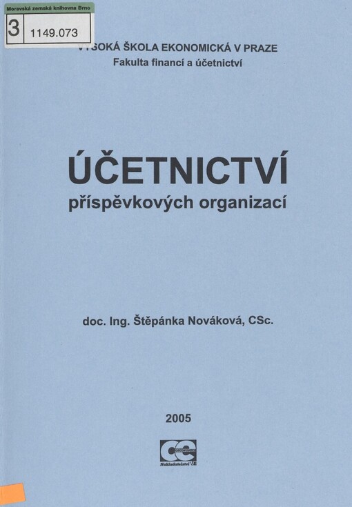 Účetnictví příspěvkových organizací