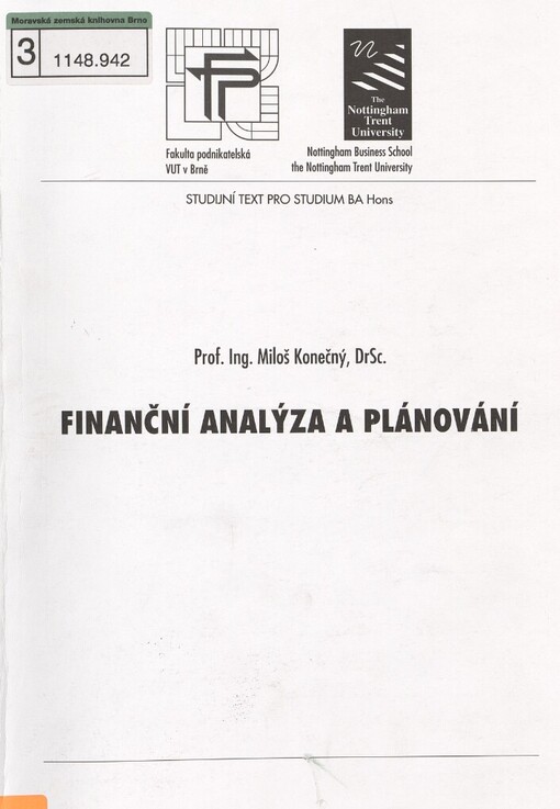 Finanční analýza a plánování