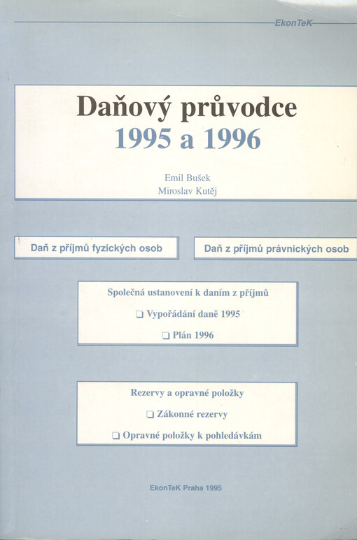 Daňový průvodce 1995/1996
