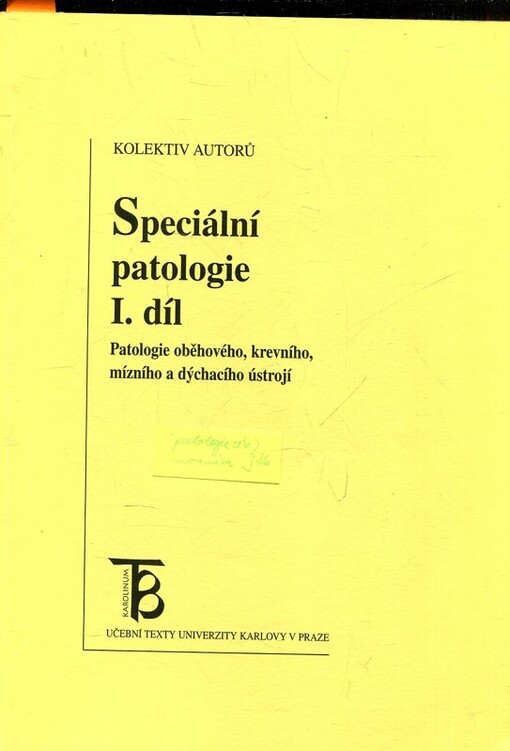 Speciální patologie