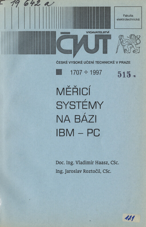 Měřicí systémy na bázi IBM - PC