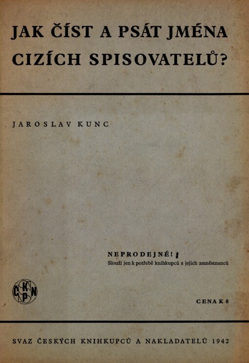 Jak číst a psát jména cizích spisovatelů?