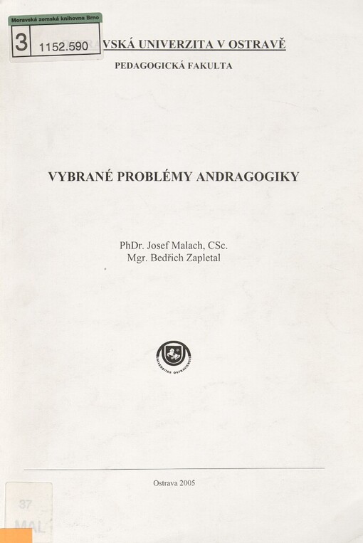Vybrané problémy andragogiky