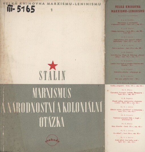 Marxismus a národnostní a koloniální otázka