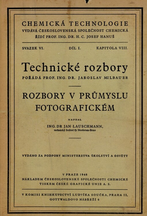 Rozbory v průmyslu fotografickém