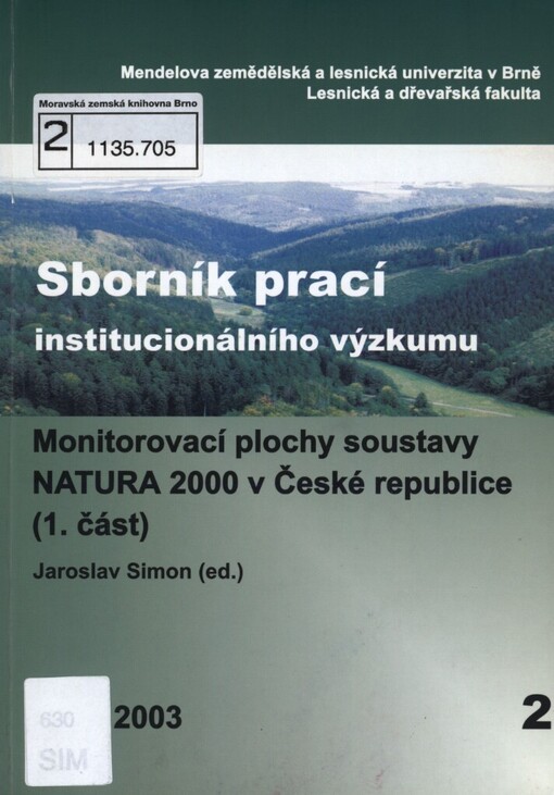 Monitorovací plochy soustavy NATURA 2000 v České republice