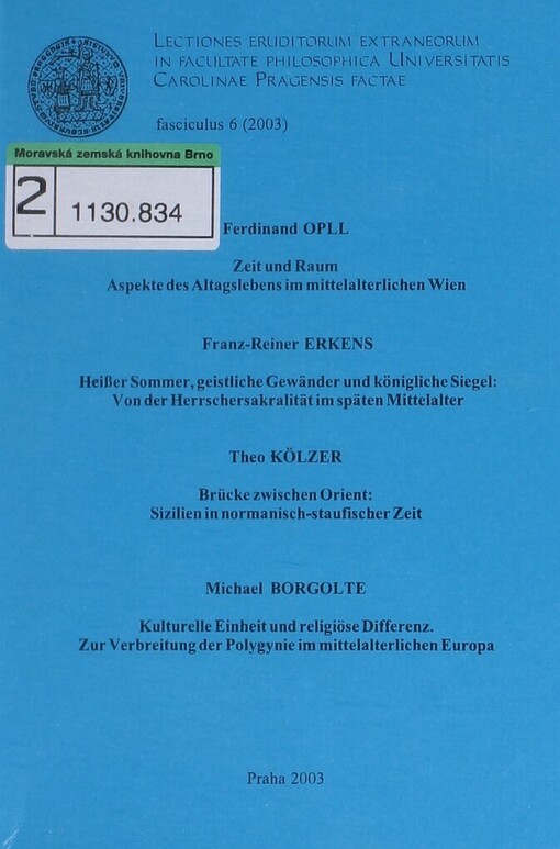 Zeit und Raum: Aspekte des Altagslebens im mittelalterlichen Wien