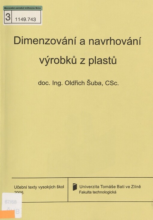 Dimenzování a navrhování výrobků z plastů