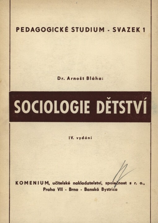 Sociologie dětství