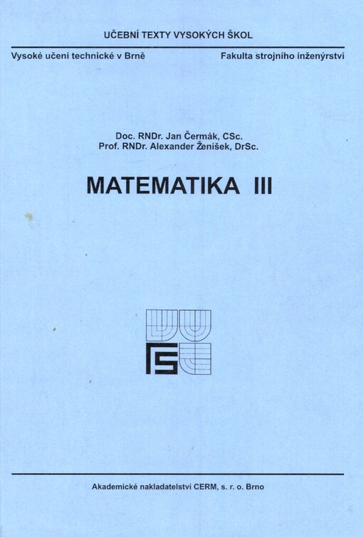 Matematika III