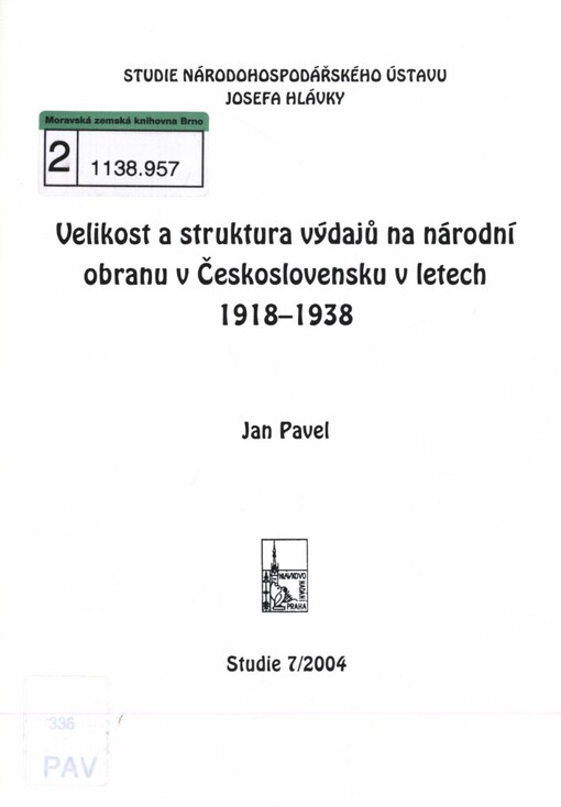 Velikost a struktura výdajů na národní obranu v Československu v letech 1918-1938
