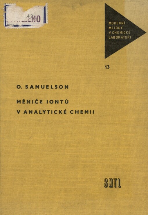 Měniče iontů v analytické chemii :určeno [též] stud. odb. chem. škol