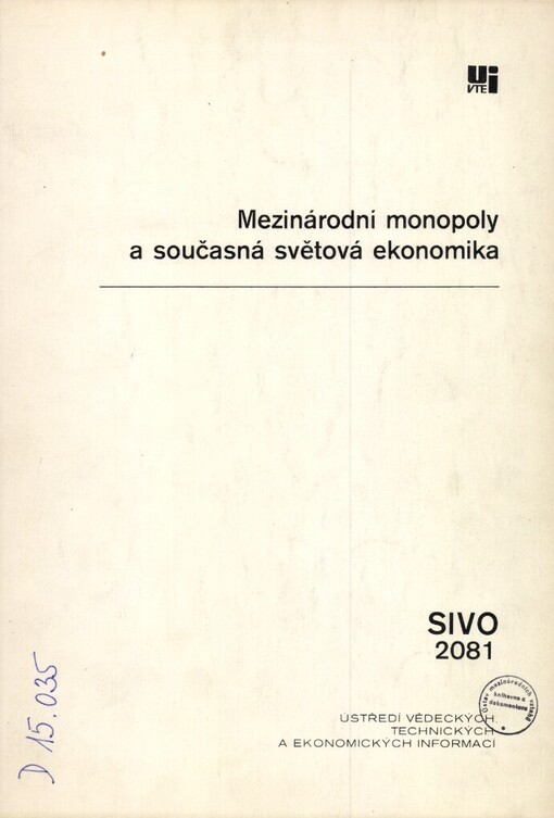 Mezinárodní monopoly a současná světová ekonomika