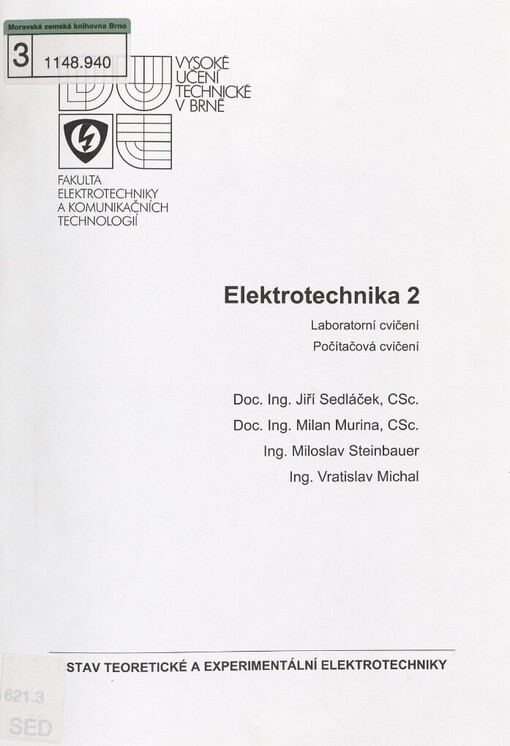 Elektrotechnika 2: laboratorní cvičení : počítačová cvičení