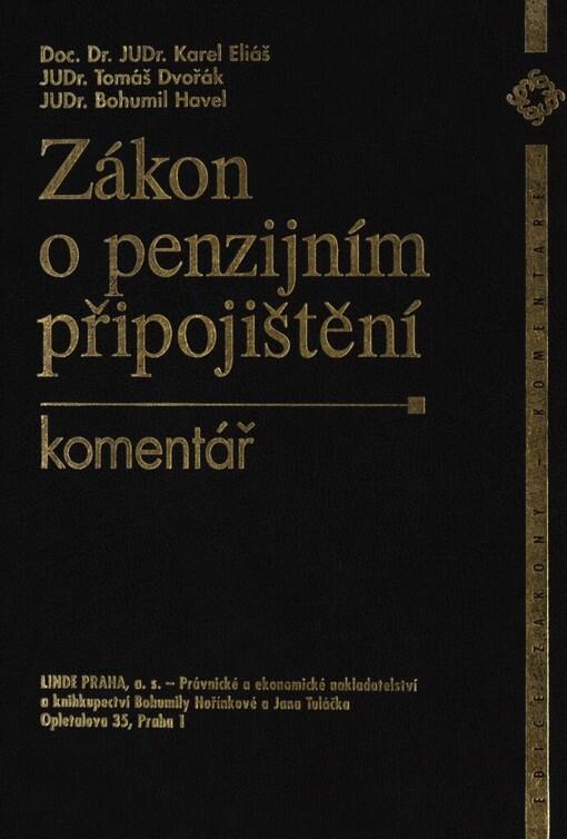 Zákon o penzijním připojištění :komentář