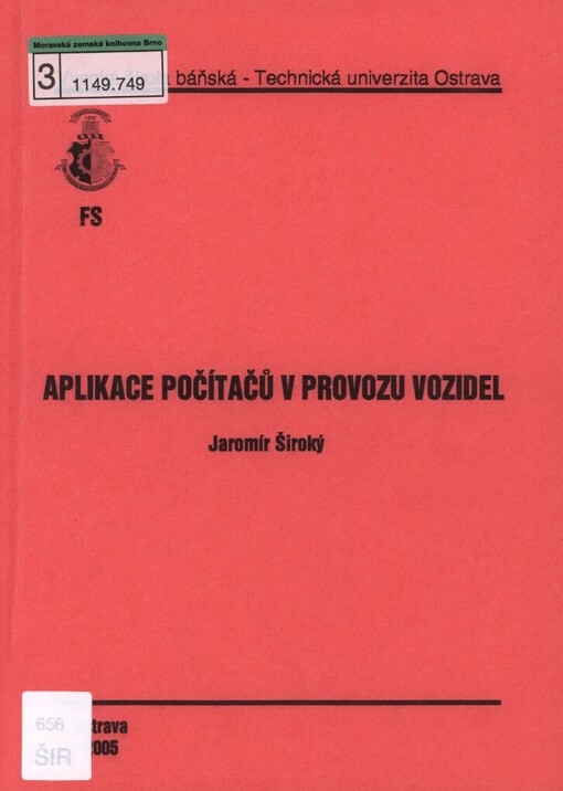 Aplikace počítačů v provozu vozidel