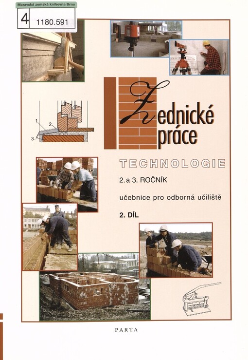 Zednické práce: technologie : 2. a 3. ročník : učebnice pro odborná učiliště