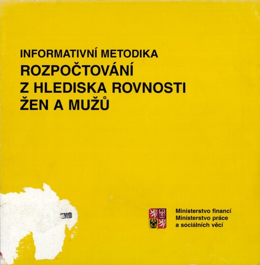 Rozpočtování z hlediska rovnosti žen a mužů: informativní metodika