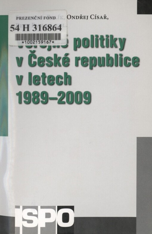 Veřejné politiky v České republice v letech 1989-2009