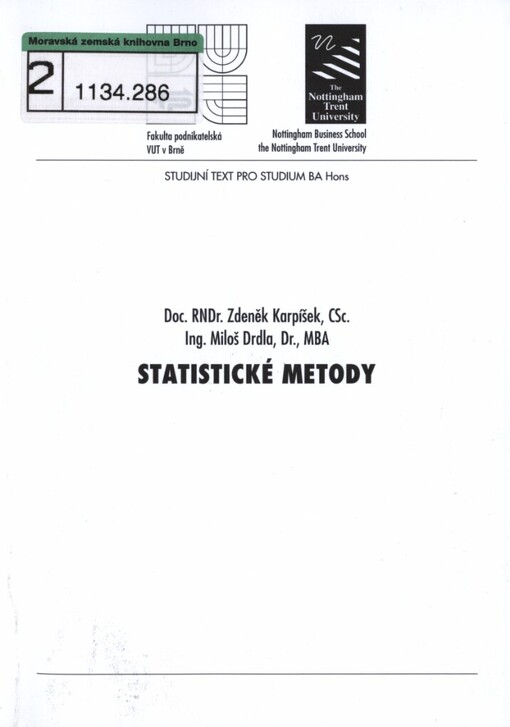 Statistické metody
