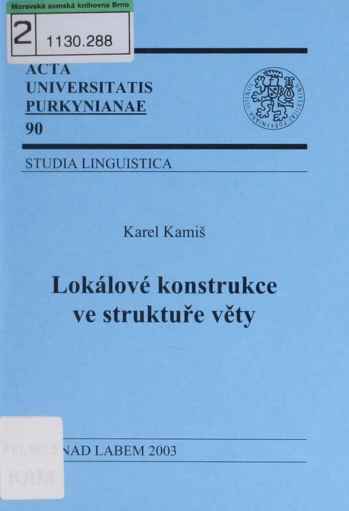Lokálové konstrukce ve struktuře věty