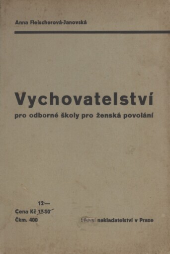 Vychovatelství pro odborné školy pro ženská povolání
