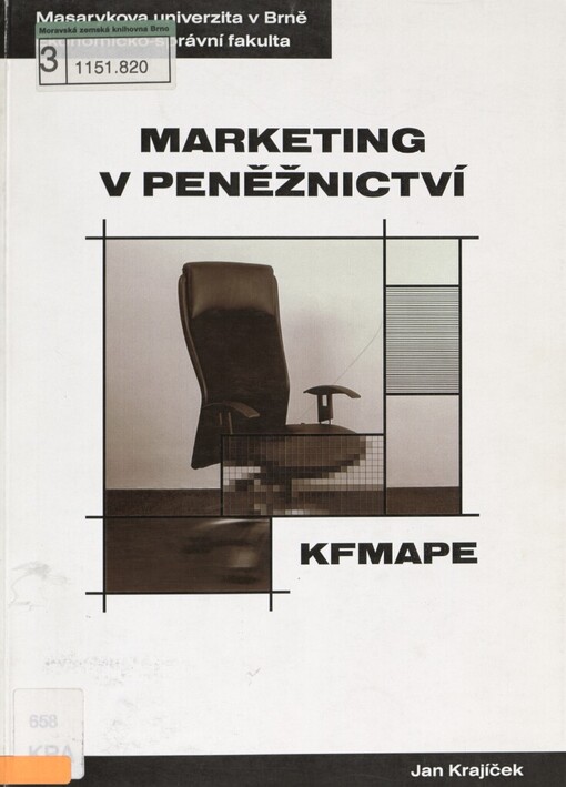 Marketing v peněžnictví: distanční studijní opora