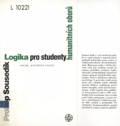 Logika pro studenty humanitních oborů, Vyd. 2., rozš.