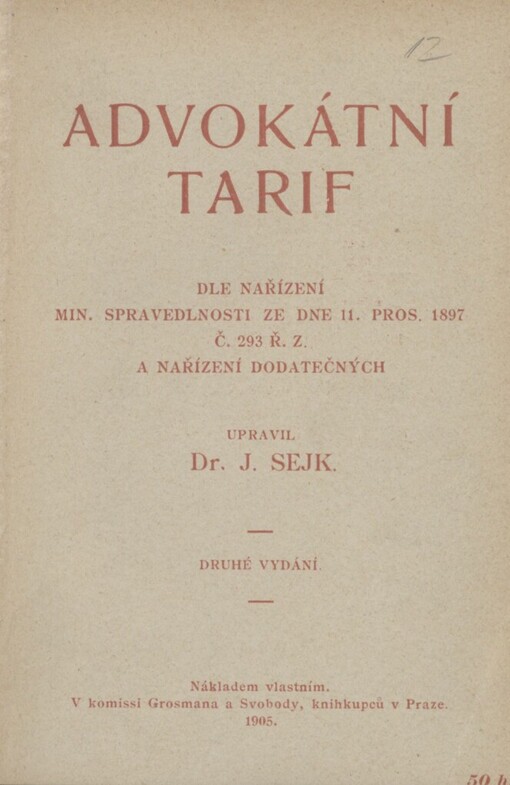 Advokátní tarif