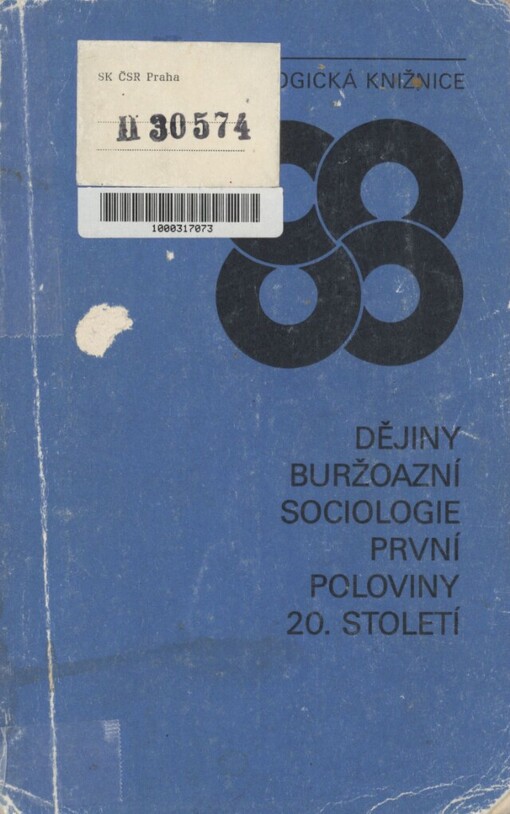 Dějiny buržoazní sociologie první poloviny 20. století