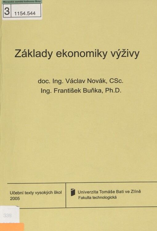 Základy ekonomiky výživy