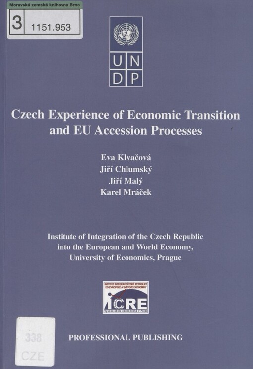 Czech experience of economic transition and EU accession processes