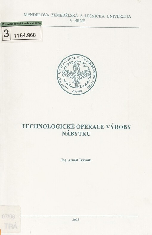 Technologické operace výroby nábytku