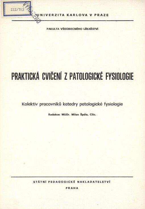 Praktická cvičení z patologické fysiologie