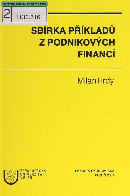 Sbírka příkladů z podnikových financí