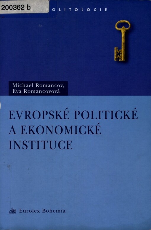 Evropské politické a ekonomické instituce