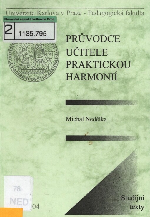 Průvodce učitele praktickou harmonií