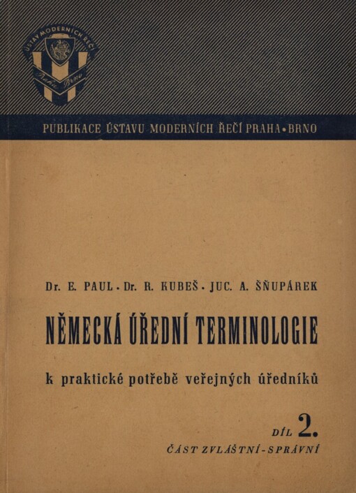 Německá úřední terminologie k praktické potřebě veřejných úředníků