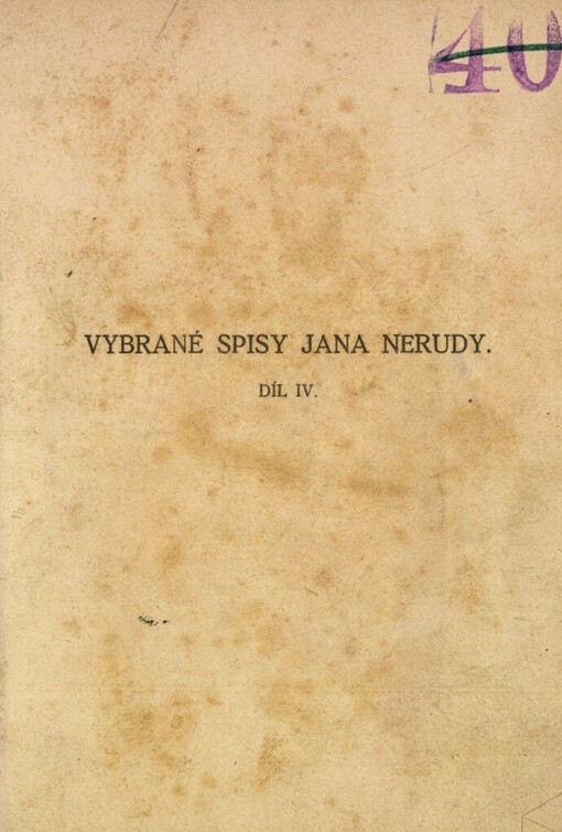 Kritické a smíšené spisy Jana Nerudy