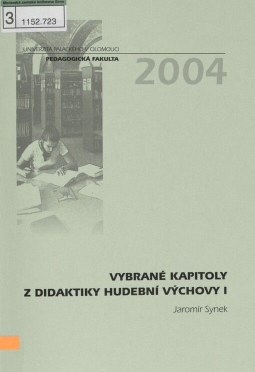 Vybrané kapitoly z didaktiky hudební výchovy I