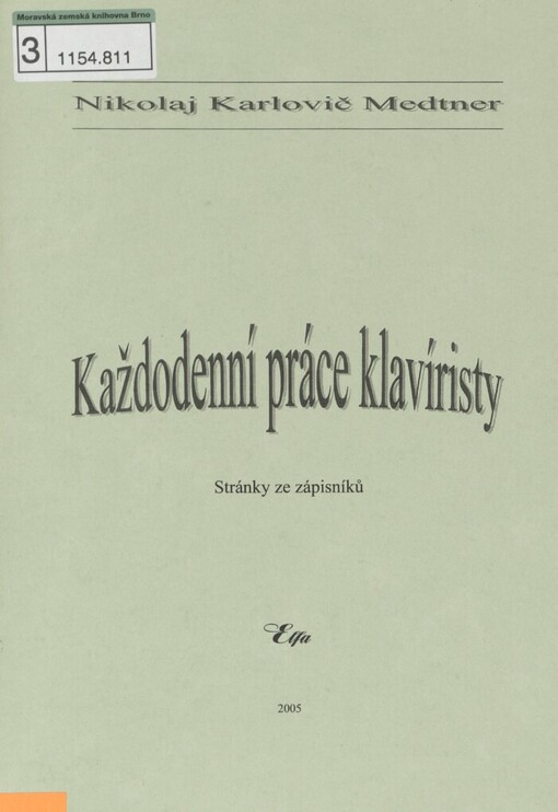 Každodenní práce klavíristy: stránky ze zápisníků