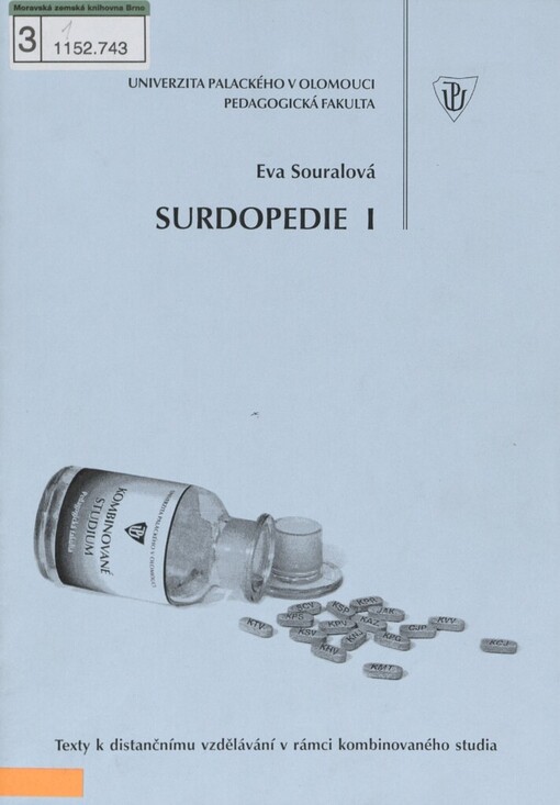 Surdopedie: studijní opora pro kombinované studium
