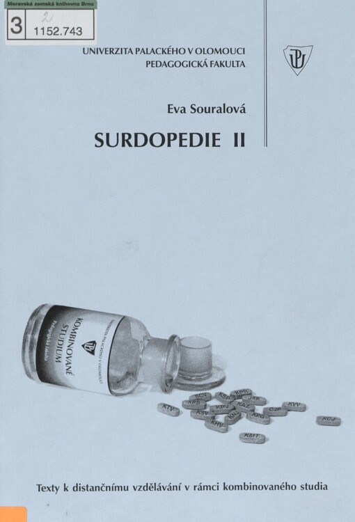 Surdopedie: studijní opora pro kombinované studium