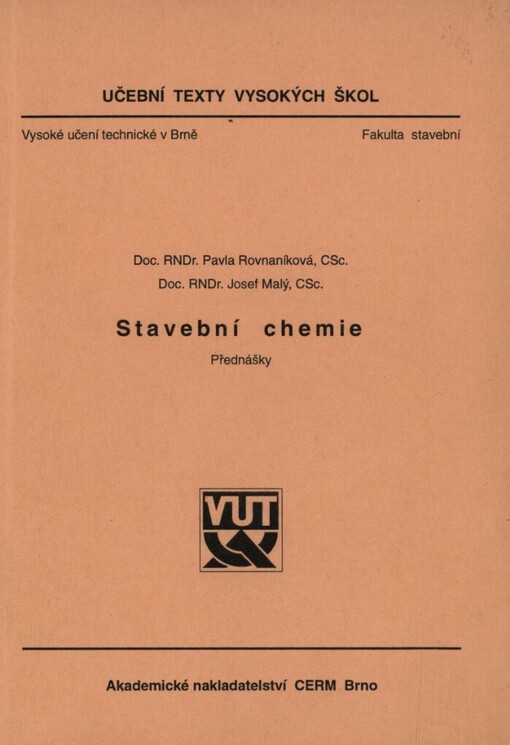 Stavební chemie :Přednášky