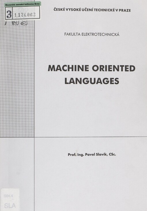 Machine oriented languages