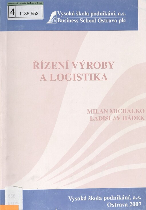 Řízení výroby a logistika