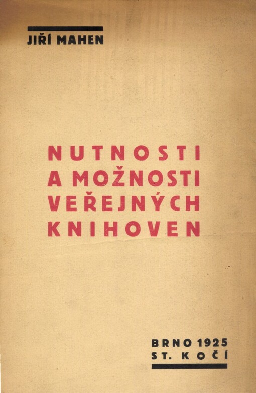 Nutnosti a možnosti veřejných knihoven