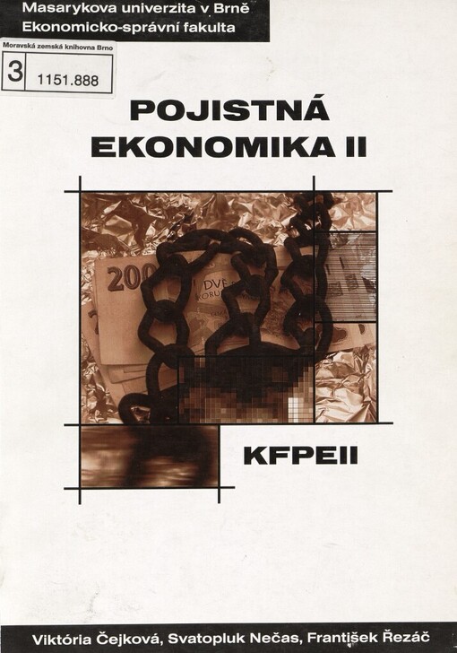 Pojistná ekonomika :distanční studijní opora.2